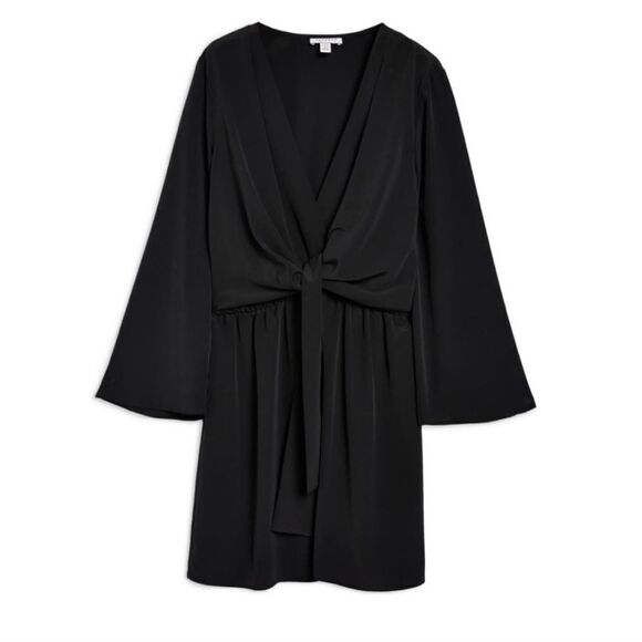 Topshop Tiffany Black Knot Dress (2) - Picture 2 of 7